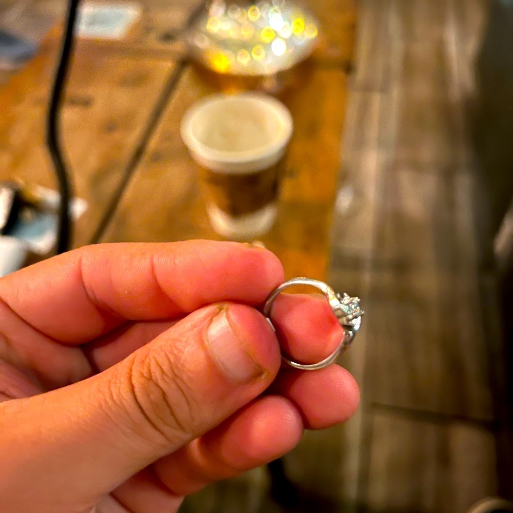 Stainless steel womens ring size 7